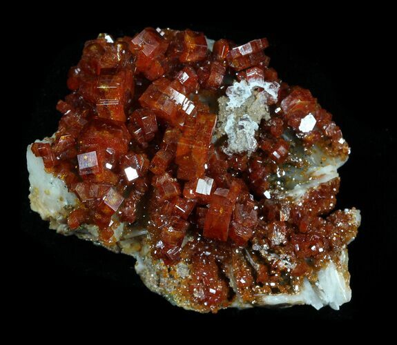 Blood Red Vanadinite Crystals - Morocco #32316